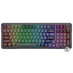Teclado Gamer Redragon K688GB-RGB-PRO Bragi Pro Mecânico Wireless RGB Inglês Preto