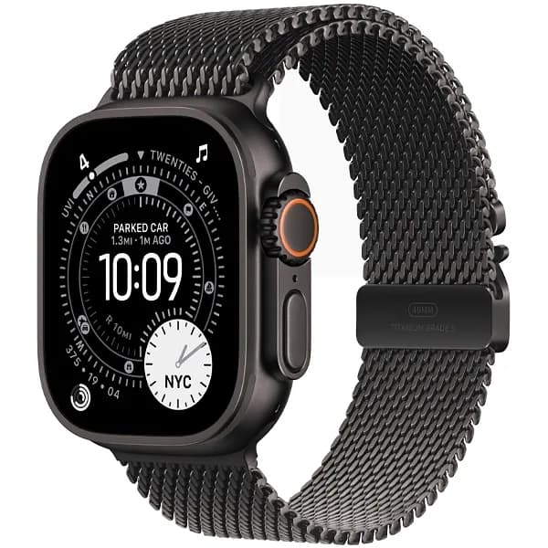 Apple Watch Ultra 3 49 MM M MF1Q4LW A3281 GPS + Celular - Black Titanium Black Titanium Milanese Loop