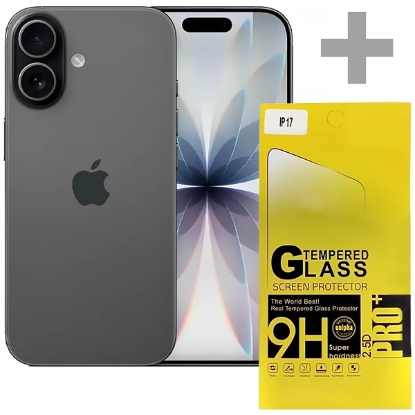 Apple iPhone 17 A3519 eSIM 256GB 8GB RAM 6.3" 48+48MP 18MP + Película Tempered Glass Pro+