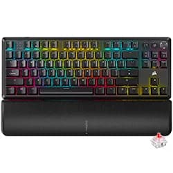Teclado Gamer Mecânico Corsair K70 Core TKL MLX Red Wireless RGB Inglês Preto CH-914901E-NA