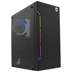 Gabinete Gamer Satellite 1101k ATX / 1 Cooler / RGB - Preto