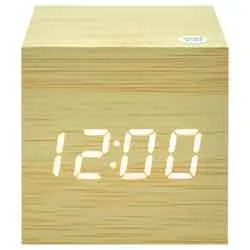 Relógio Despertador de Mesa Satellite AC-T32 - Bamboo