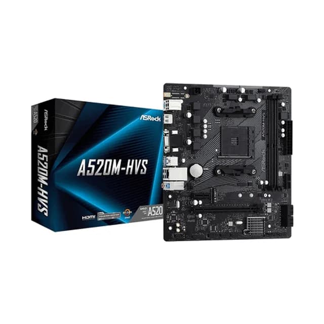 Asrock Placa Mae A520M-HVS M.2 DDR4 Matx Am4 Deslacrado