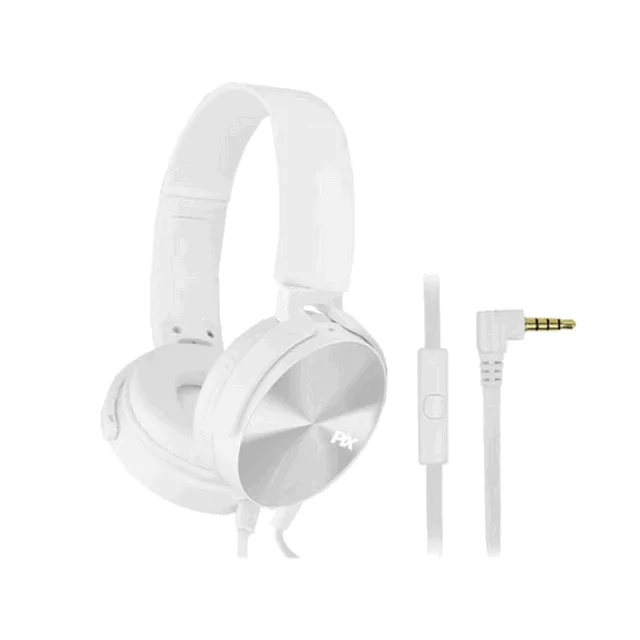 Pix Fone de Ouvido C/microfone C/cabo Flat P2 Essential Branco 043-0031