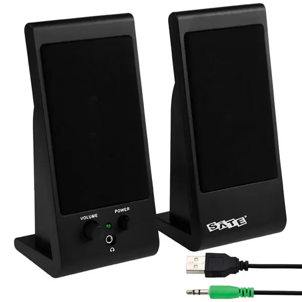 Speaker Satellite As-677u com 2 Watts Rms USB - Preto