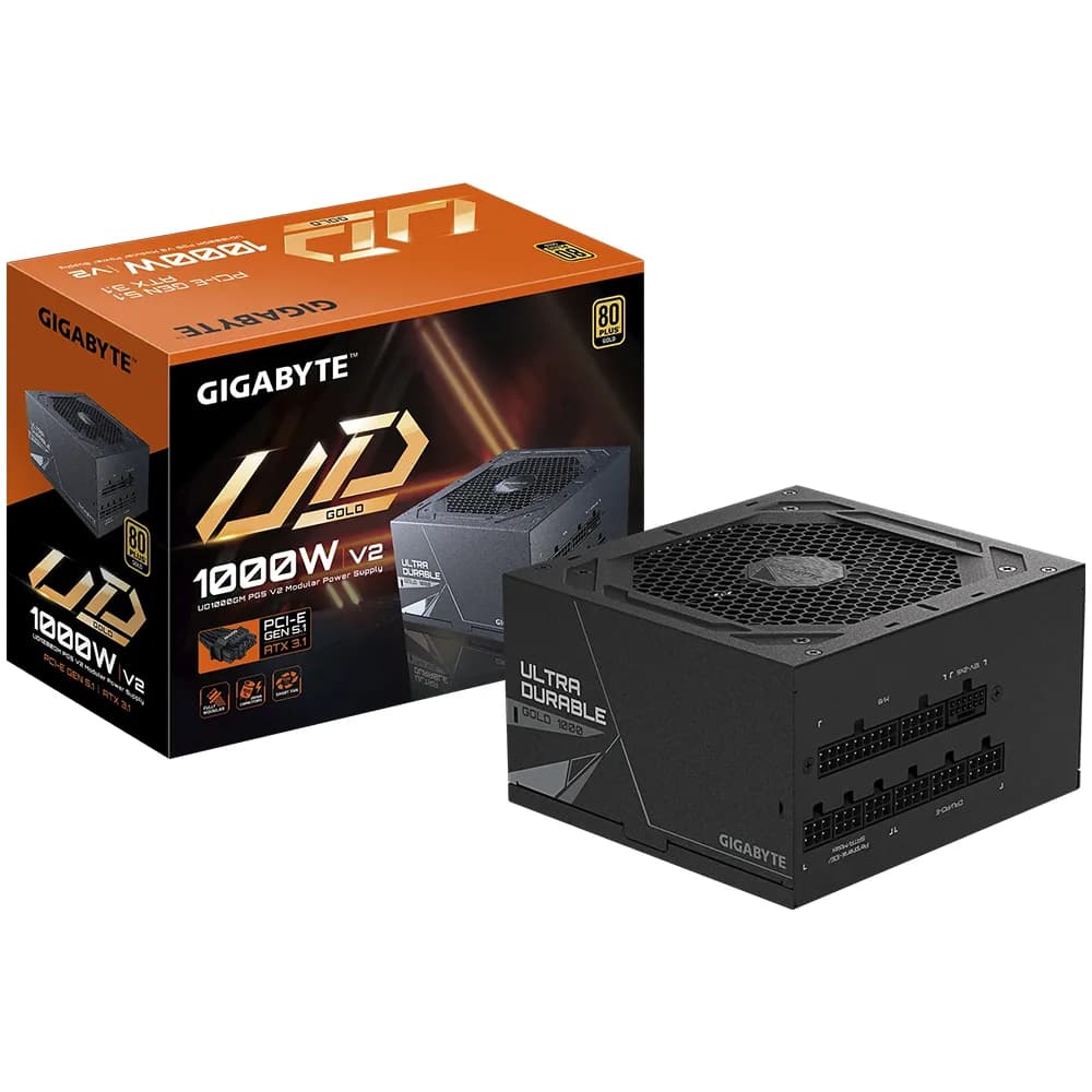 Fonte Gigabyte GP-UD1000GM PG5 V2 1000W 80 Plus Gold ATX 3.1 Modular