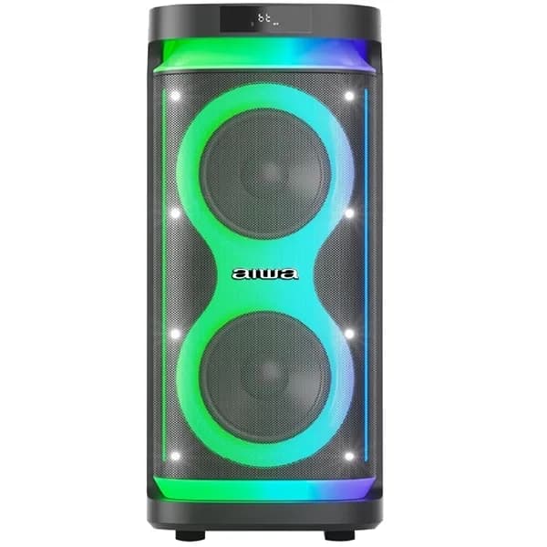 Caixa de Som Aiwa Awpoh5d 2 de 8" 800 Watts P.m.p.o com Bluetooth USB Fm - Preta