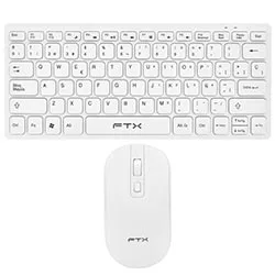 Teclado + Mouse Ftx GK03 Wireless / Espanhol - Branco
