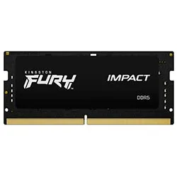 Memória Kingston Fury Impact DDR5 8GB 4800MHz para Notebook Preto KF548S38IB/8