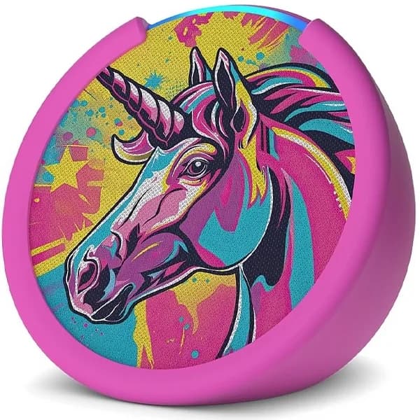 Smart Speaker Amazon Echo Pop Kids Edition C2H4R9 com WI-FI Bluetooth - Unicorn