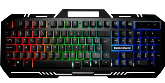 K-mex Teclado Gamer Fusion Color USB LED Preto KM-M712