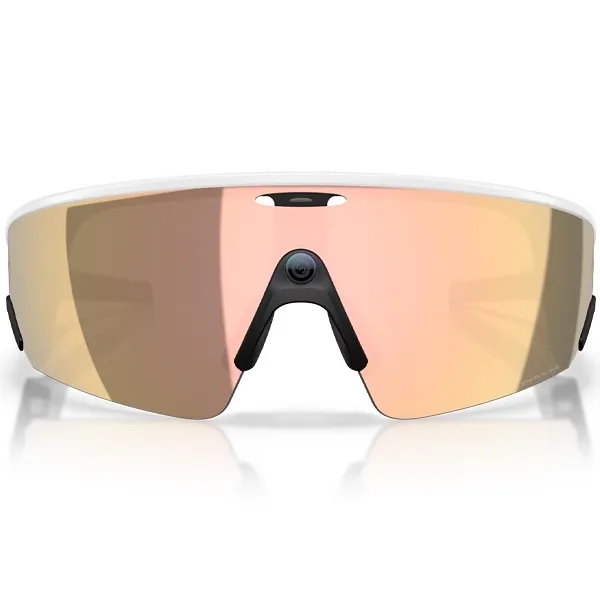 Óculos de Sol Oakley Meta Vanguard 0W8001 com Câmera e Speaker - White Prizm Rose Gold