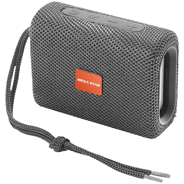 Speaker Megastar HY01BTG 5 Watts com Bluetooth Rádio Fm USB Micro Sd - Cinza
