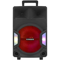 Caixa de Som Kandexs Party YE-1208 12" Bluetooth Aux USB FM TF LED Preta