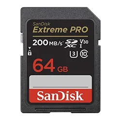 Cartão de Memória Sd Sandisk Extreme Pro V30 U3 64GB 4k
