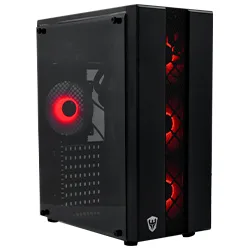 Gabinete Gamer Satellite K878 Mid Tower / 4 Cooler - Preto