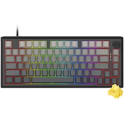Teclado Gamer Redragon K687SP-RGB-M Penumbra Magnético USB RGB Inglês Preto/Cinza