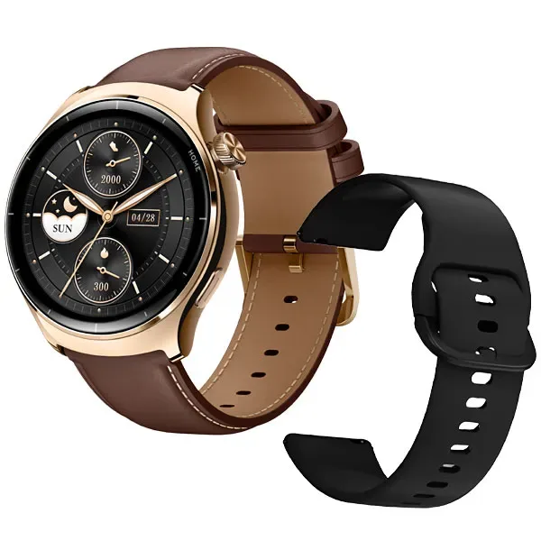 Relógio Mibro Lite 3 Pro Xpaw019 com GPS Bluetooth - Rose Gold + Pulseira