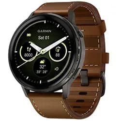 Relógio Smartwatch Garmin Venu 4 - Preto / Marrom (010-03014-03)