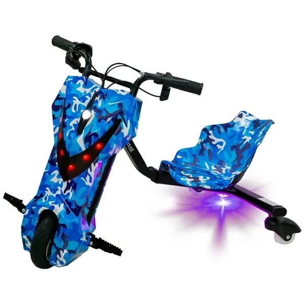 Triciclo Elétrico Audisat Te-8w 8" Bluetooth Speaker - Camouflaged Blue (1 Mês de Garantia)