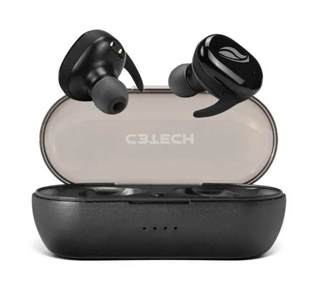 C3 Tech Fone de Ouvido Bluetooth 5.0 Preto Ep-tws-50bk