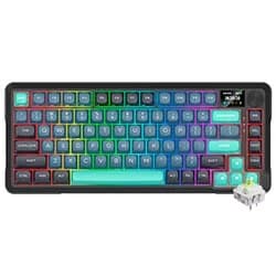 Teclado Gamer Redragon K724GBG-RGB-PRO Behemoth Pro Wireless RGB Inglês Preto