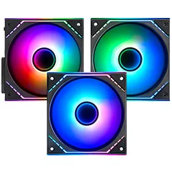 Cooler para Gabinete Thermalright TL-M12Q-S X3 Infinity Mirror ARGB Preto (Kit 3)