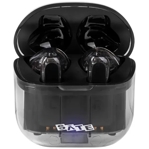 Fone de Ouvido sem Fio Satellite A-f31 - Transparente Preto