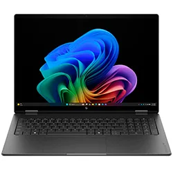 Notebook HP OmniBook X Flip AI 16-CB0043DX Intel Core Ultra 9 386h Tela Touch 3k 16.0" / 32GB de RAM / 1TB SSD / WIN11HOME - Preto (inglês)