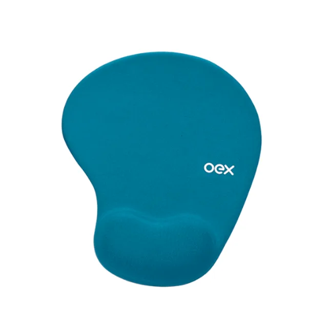 Oex Mouse Pad Gel Confort Mp200 Azul Turquesa 48.7184