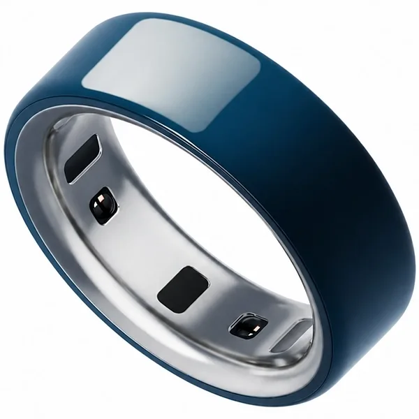 Anel Inteligente Oura Ring 4 Ceramic Jz90-57455-08 Tamanho 8 com Bluetooth - Midnight