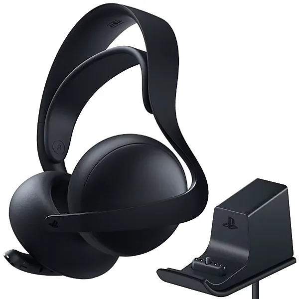 Headset Gaming Sony PULSE Elite CFI-ZWH2 Sem Fio USB para PC/PS5/PS Portal Preto com Suporte de Carga