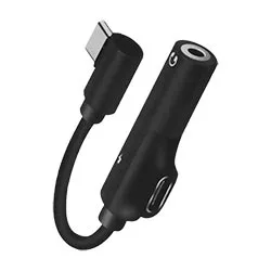 Cabo Adaptador Usb-c Macho para Áudio 3.5MM Fêmea / Usb-c Fêmea Satellite AL-07