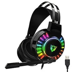 Headset Gamer Satellite AE-306 RGB / com Fio - Preto