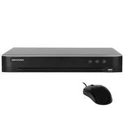 DVR Hikvision IDS-7216HQHI-M1/XT Turbo HD Pro 16CH HDMI VGA USB LAN Preto com Mouse