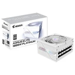 Fonte de Alimentação Gigabyte Aorus Elite GP-AE1000PM Pg5 Ice 1000W ATX 3.1 / Modular / 80 Plus Platinum / Bivolt