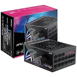 Fonte de Alimentação MSI MPG AI1600TS 1600W Modular 80 Plus Titanium ATX 3.1