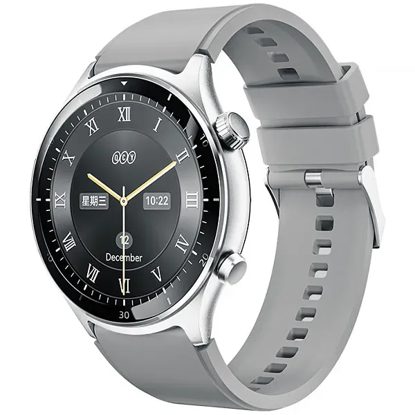 Relógio Qcy Active GT Wa23s7a com Bluetooth - Prata Cinza