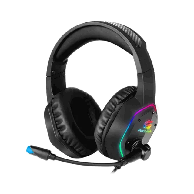Fortrek Headset Gamer Blackfire Preto LED RGB P2/P2 70554