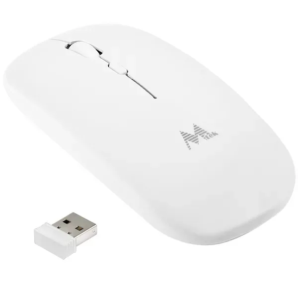 Mouse sem Fio Mtek Mw-4w350w Até 1.600 DPI - Branco