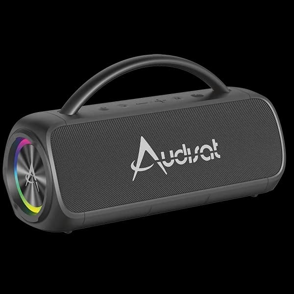 Speaker Audisat X60 Power 600 Watts P.m.p.o com Bluetooth Auxiliar USB - Preto