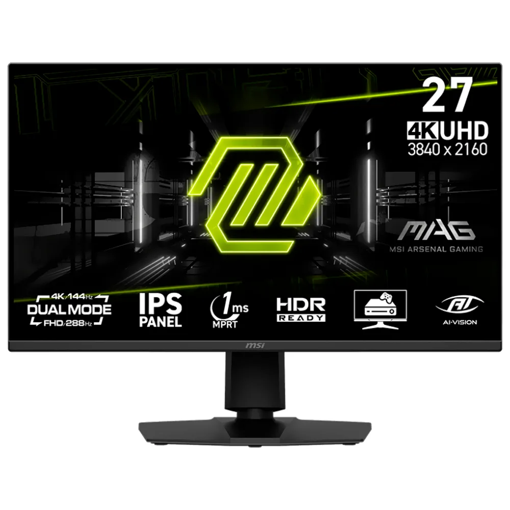Monitor Gamer MSI Mag 275upd E14 27" 4k Ultra HD IPS 144HZ / 1ms - Preto