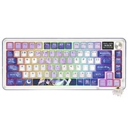 Teclado Gamer Redragon K708AK-RGB-PRO Flekact Pro Wireless RGB Inglês Azul/Branco