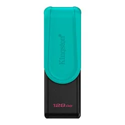 Pendrive de 128GB Kingston Datatraveler Exodia S Dtxs USB 3.2 - Preto Verde