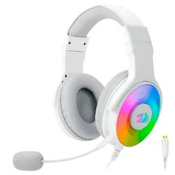 Headset Gamer Redragon H350W-RGB Pandora RGB / com Fio - Branco