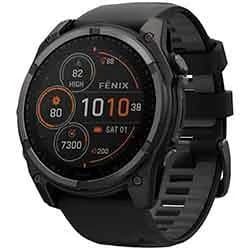 Relógio Garmin Fenix 8 Solar Sapphire 51mm GPS Wi-Fi Cinza Amarelo