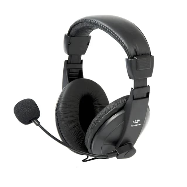 C3 Tech Headset P2/p2 Voicer Comfort Preto Ph-60bk