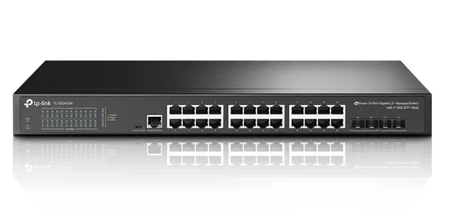 Tp-link Switch Gerenciavel L2+ 24 Portas Gigabit+ 04 Slots Sfp+10ge Tl-sg3428x
