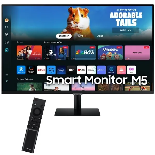 Smart Monitor Samsung M5 S32DM500EN de 32" Full HD 16:9 4 Ms Gtg com WI-FI HDMI
