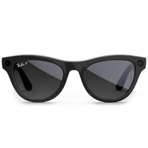 Óculos de Sol Ray Ban Meta Skyler (Gen 2) RW4014 com Câmera e Speaker - Shiny Black Polar Gradient Graphite